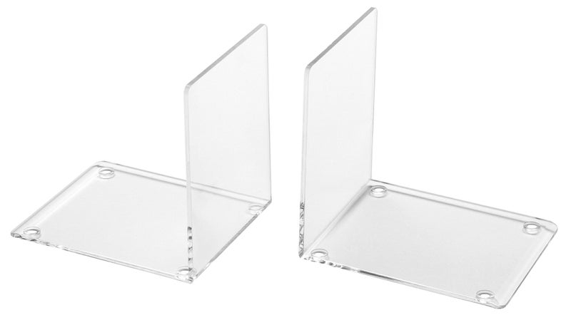 OSCO Clear Acrylic Very Small Bookends, ABE-2 - Image 1